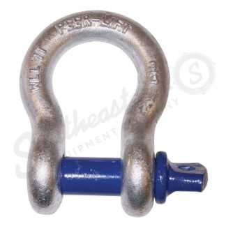 1 1/4" Alloy Screw Pin Anchor Shackle - Hot-Dipped Galvanized - UPC Tagged marketing